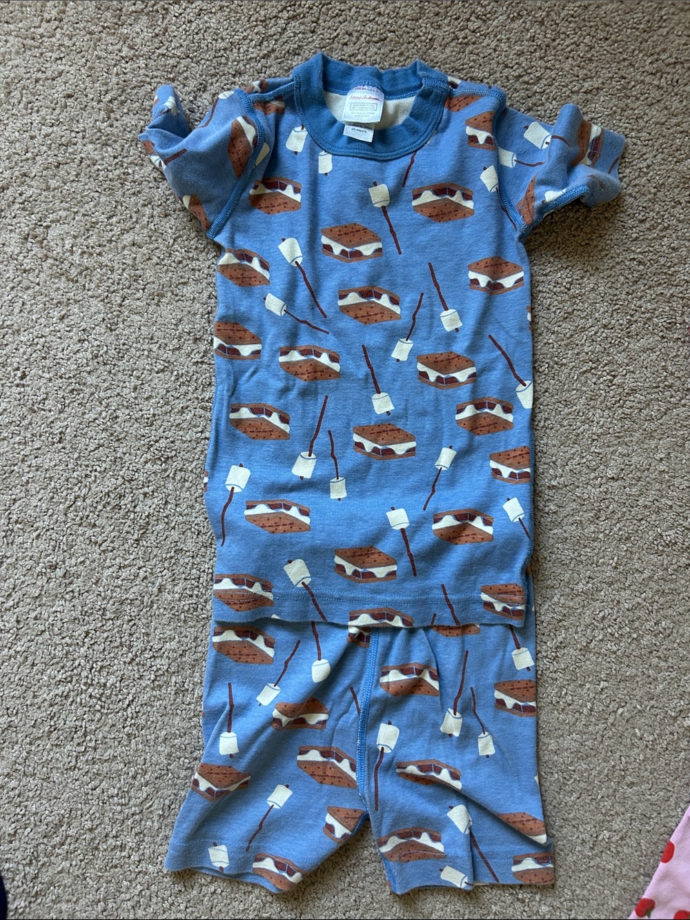 Hanna Andersson Blue S'mores Print Kids Pajama Set